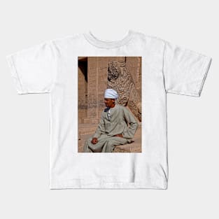 Egypt. Temple of Philae. Guard. Kids T-Shirt